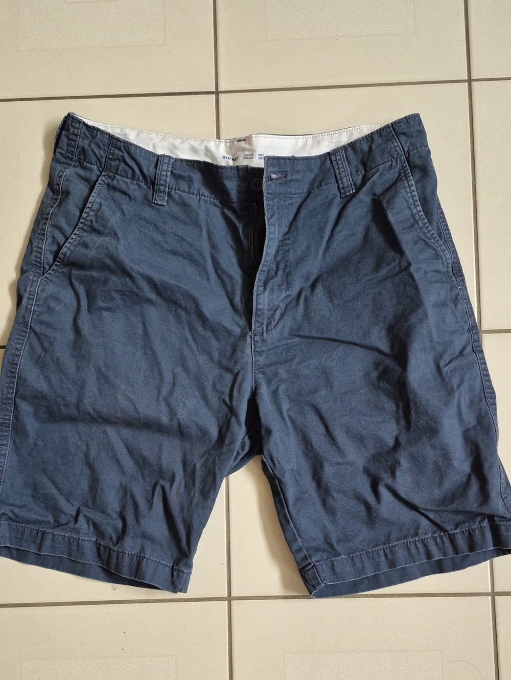 Men's Navy Blue Casual Chino Shorts